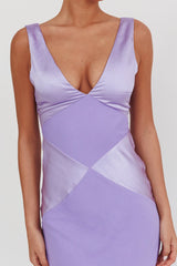 Soul Fire V-Neck Maxi Dress Lilac