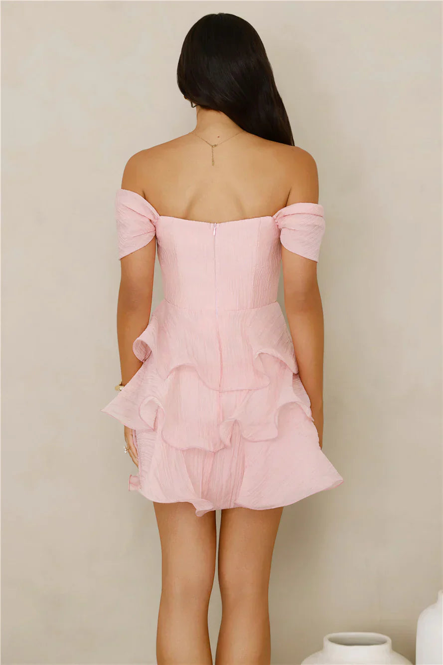 Pretty In The Sun Off Shoulder Mini Dress