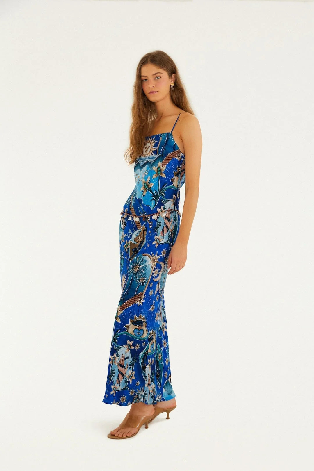 Blue Mystical  Maxi Dress